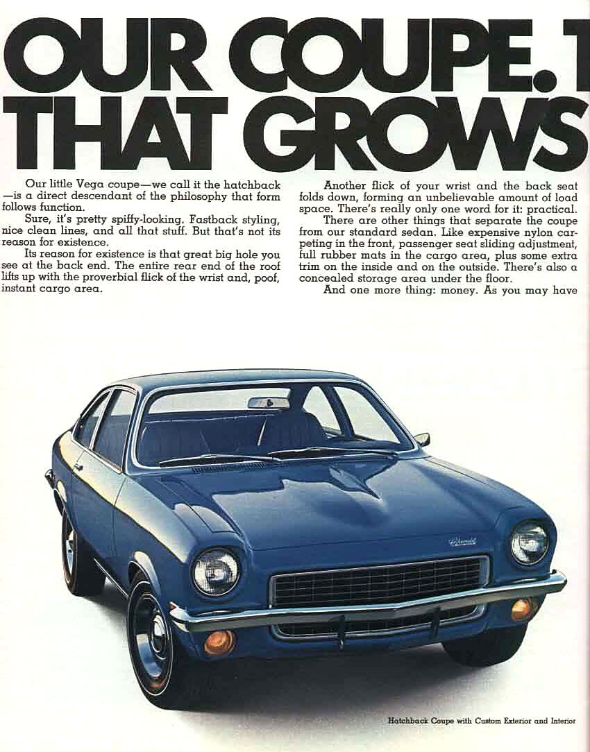 1971 Chevrolet Vega Brochure Large